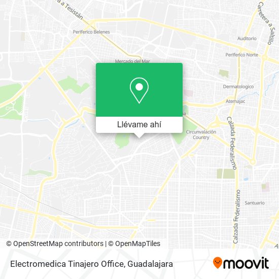 Mapa de Electromedica Tinajero Office