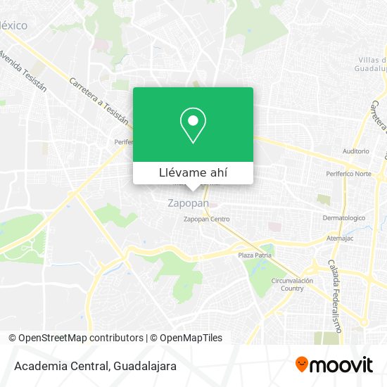 Mapa de Academia Central