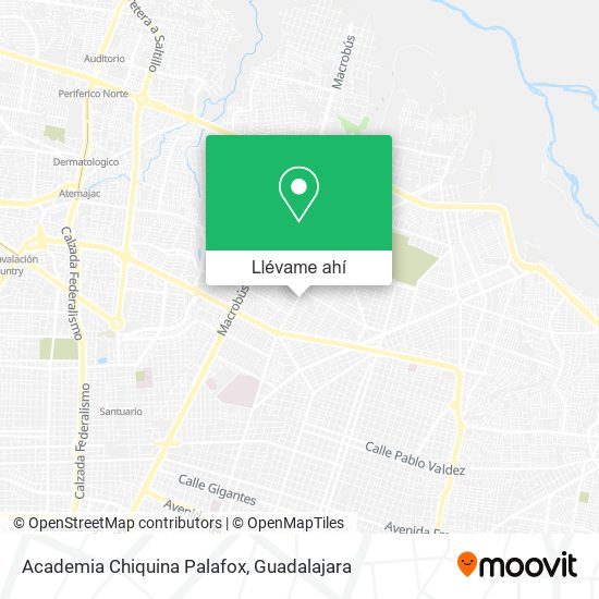 Mapa de Academia Chiquina Palafox