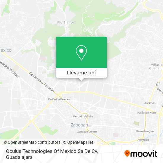 Mapa de Oculus Technologies Of Mexico Sa De Cv