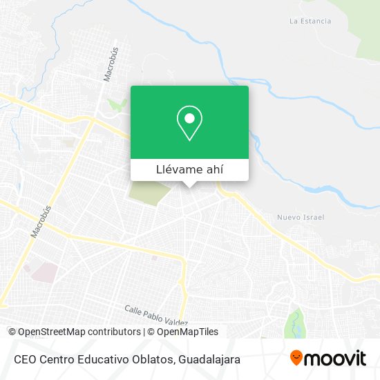 Mapa de CEO Centro Educativo Oblatos