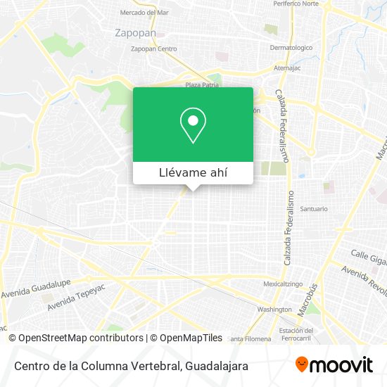 Mapa de Centro de la Columna Vertebral