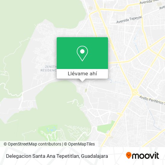 Mapa de Delegacion Santa Ana Tepetitlan