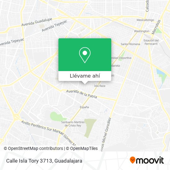 Mapa de Calle Isla Tory 3713