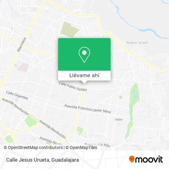 Mapa de Calle Jesus Urueta