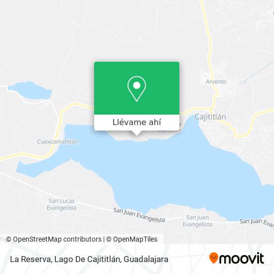 Mapa de La Reserva, Lago De Cajititlán