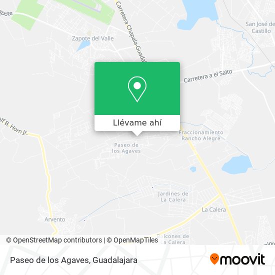 Mapa de Paseo de los Agaves