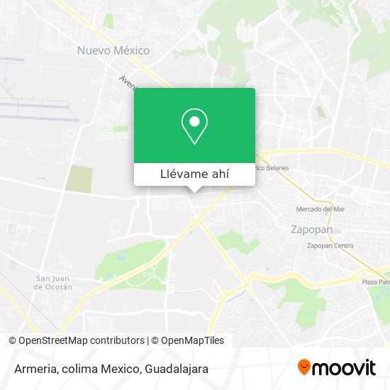 Mapa de Armeria, colima Mexico