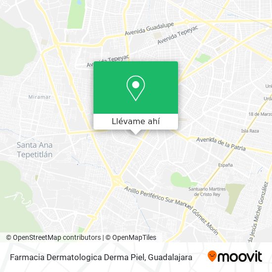 Mapa de Farmacia Dermatologica Derma Piel