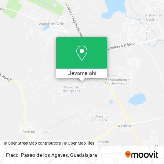 Mapa de Fracc. Paseo de los Agaves