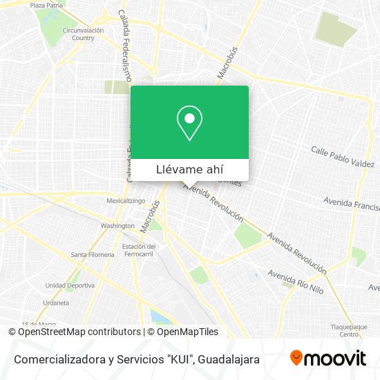 Mapa de Comercializadora y Servicios "KUI"