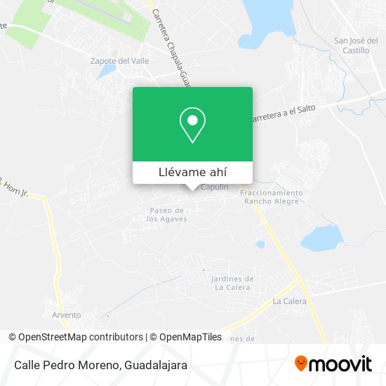 Mapa de Calle Pedro Moreno