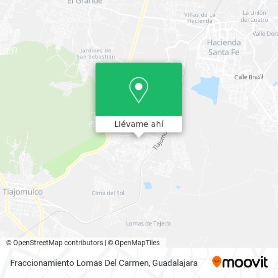 Mapa de Fraccionamiento Lomas Del Carmen