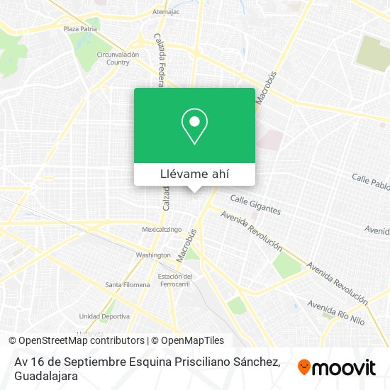 Mapa de Av 16 de Septiembre Esquina Prisciliano Sánchez