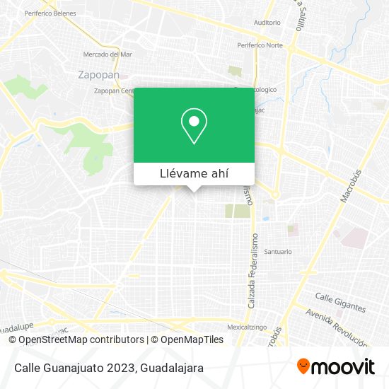 Mapa de Calle Guanajuato 2023