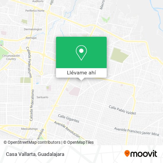 Mapa de Casa Vallarta