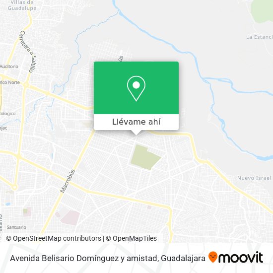 Mapa de Avenida Belisario Domínguez y amistad