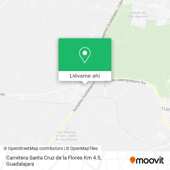 Mapa de Carretera Santa Cruz de la Flores Km 4.5