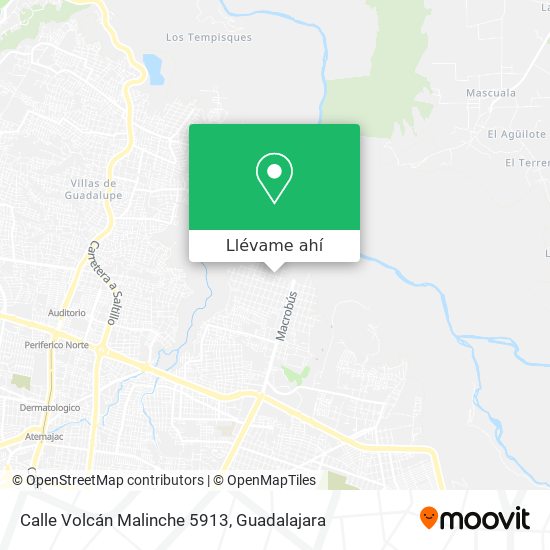 Mapa de Calle Volcán Malinche 5913