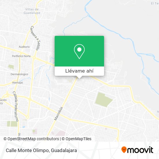 Mapa de Calle Monte Olimpo