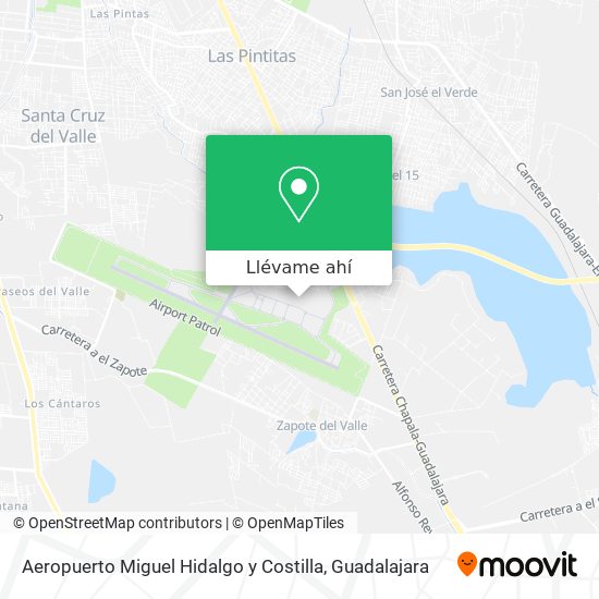 Mapa de Aeropuerto Miguel Hidalgo y Costilla