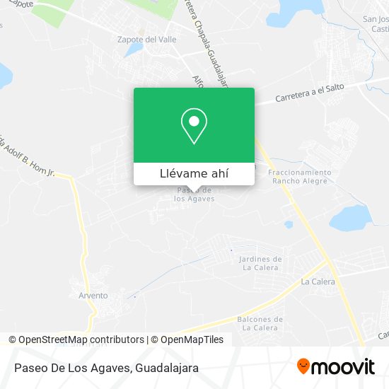 Mapa de Paseo De Los Agaves