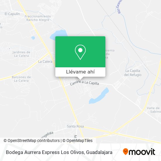 Mapa de Bodega Aurrera Express Los Olivos