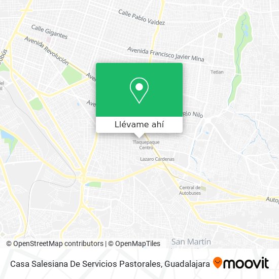 Mapa de Casa Salesiana De Servicios Pastorales