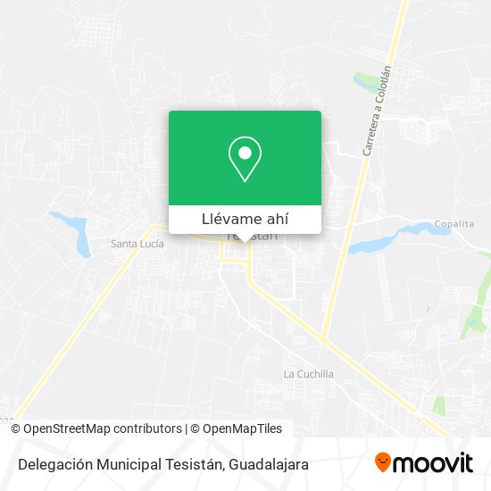 Mapa de Delegación Municipal Tesistán