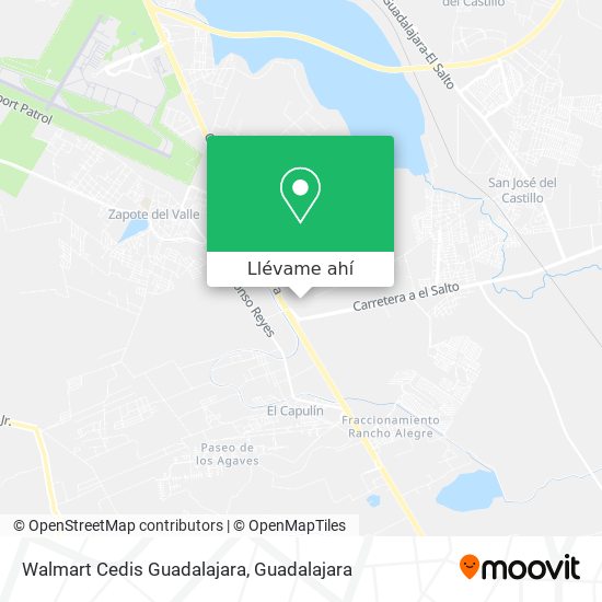 Mapa de Walmart Cedis Guadalajara