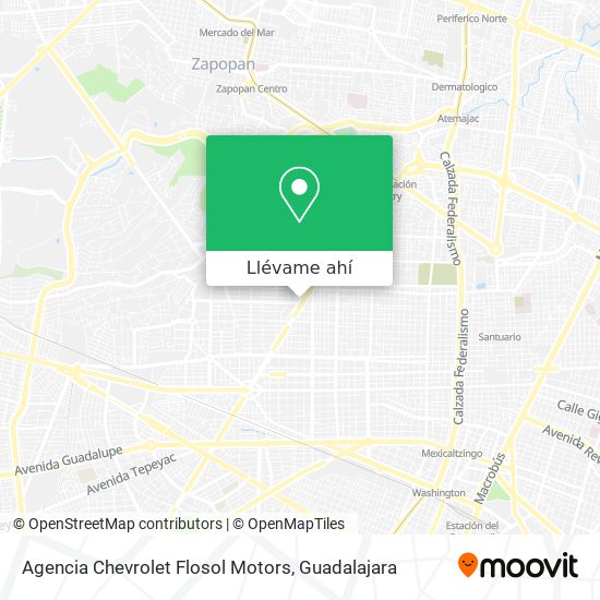 Mapa de Agencia Chevrolet Flosol Motors