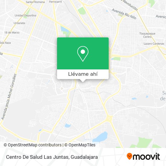 Mapa de Centro De Salud Las Juntas