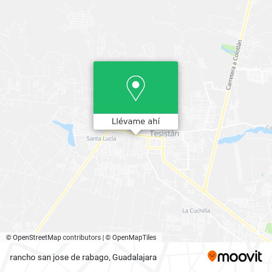 Mapa de rancho san jose de rabago