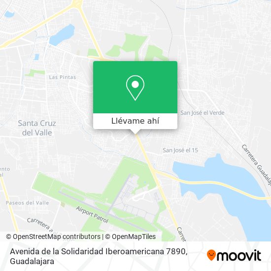 Mapa de Avenida de la Solidaridad Iberoamericana 7890