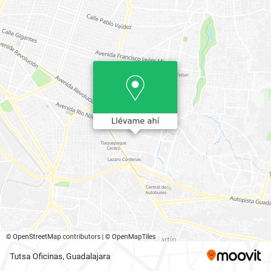 Mapa de Tutsa Oficinas