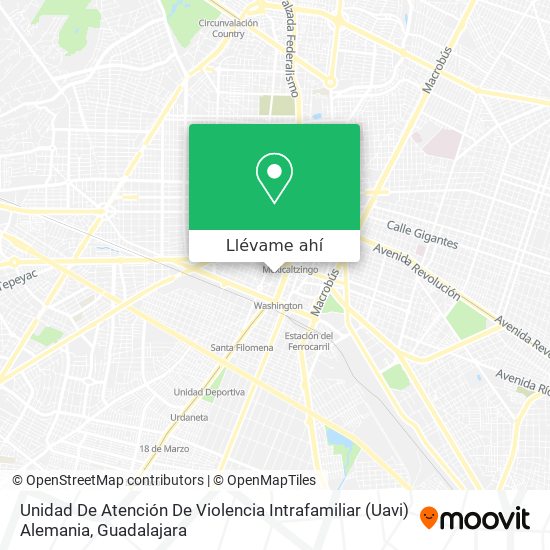 Mapa de Unidad De Atención De Violencia Intrafamiliar (Uavi) Alemania