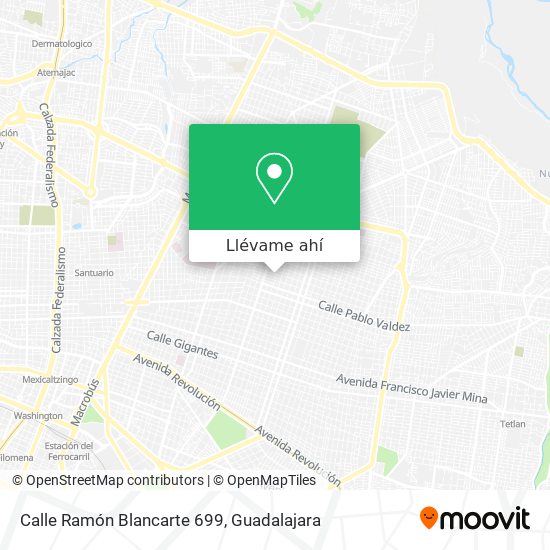Mapa de Calle Ramón Blancarte 699