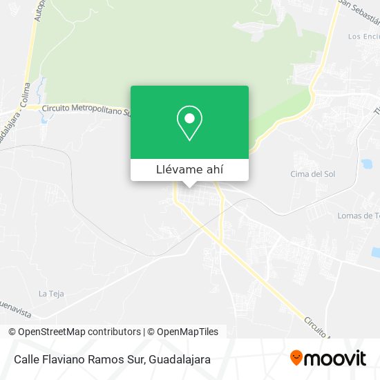 Mapa de Calle Flaviano Ramos Sur