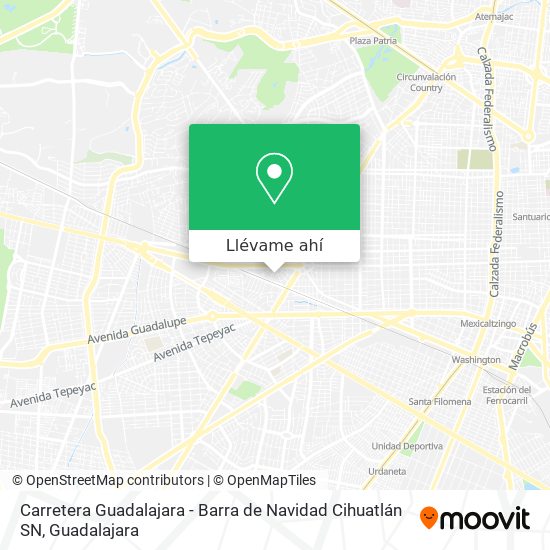 Cómo llegar a Carretera Guadalajara - Barra de Navidad Cihuatlán SN en  Zapopan en Autobús o Tren?
