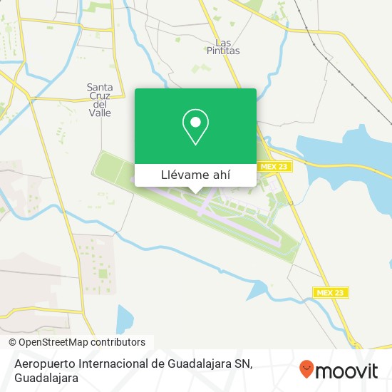 Mapa de Aeropuerto Internacional de Guadalajara SN