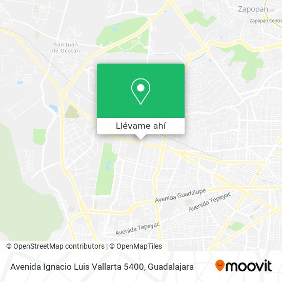 Mapa de Avenida Ignacio Luis Vallarta 5400