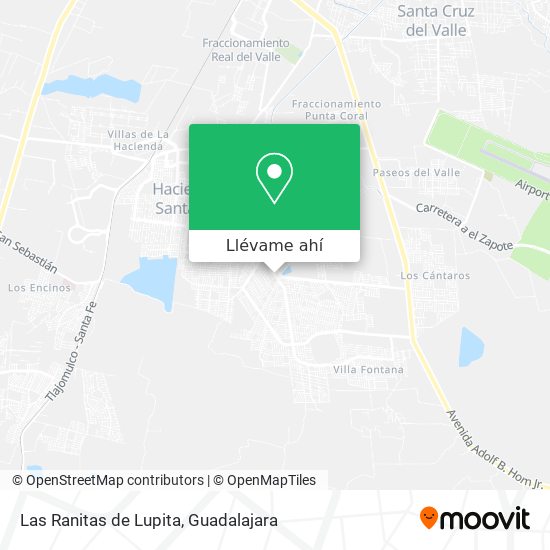Mapa de Las Ranitas de Lupita
