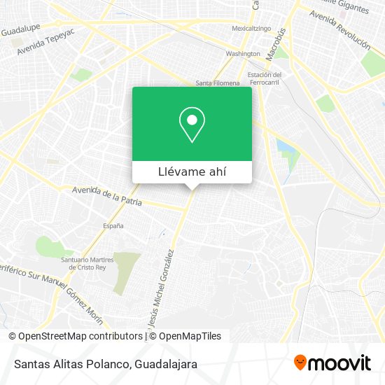 Cómo llegar a Santas Alitas Polanco en Guadalajara en Autobús o Tren?