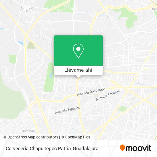 Mapa de Cerveceria Chapultepec Patria