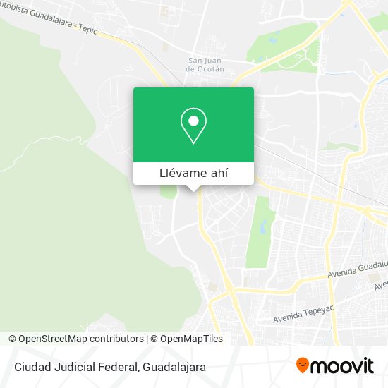 Mapa de Ciudad Judicial Federal