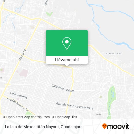 Mapa de La Isla de Mexcaltitán Nayarit