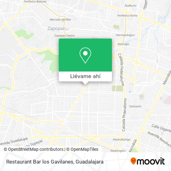 Mapa de Restaurant Bar los Gavilanes