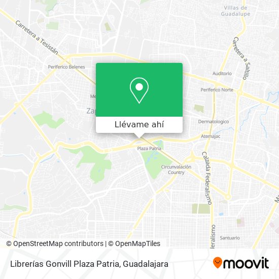 Mapa de Librerías Gonvill Plaza Patria