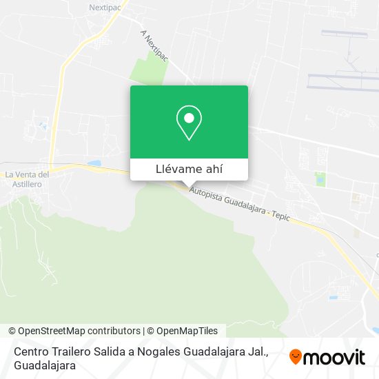 Mapa de Centro Trailero Salida a Nogales Guadalajara Jal.