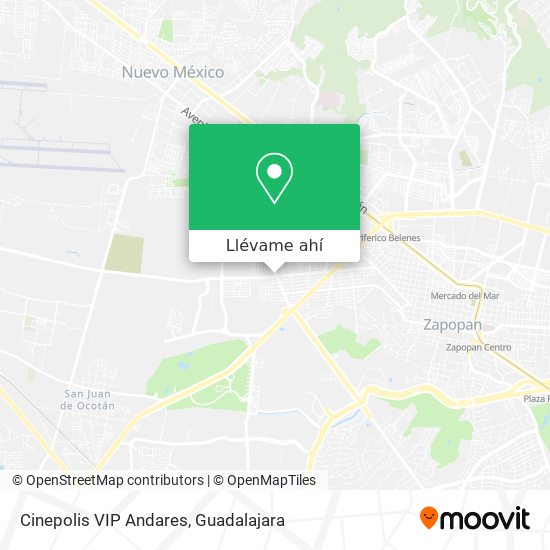 Mapa de Cinepolis VIP Andares